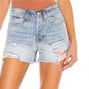 7 For All Mankind Distressed Jean Shorts